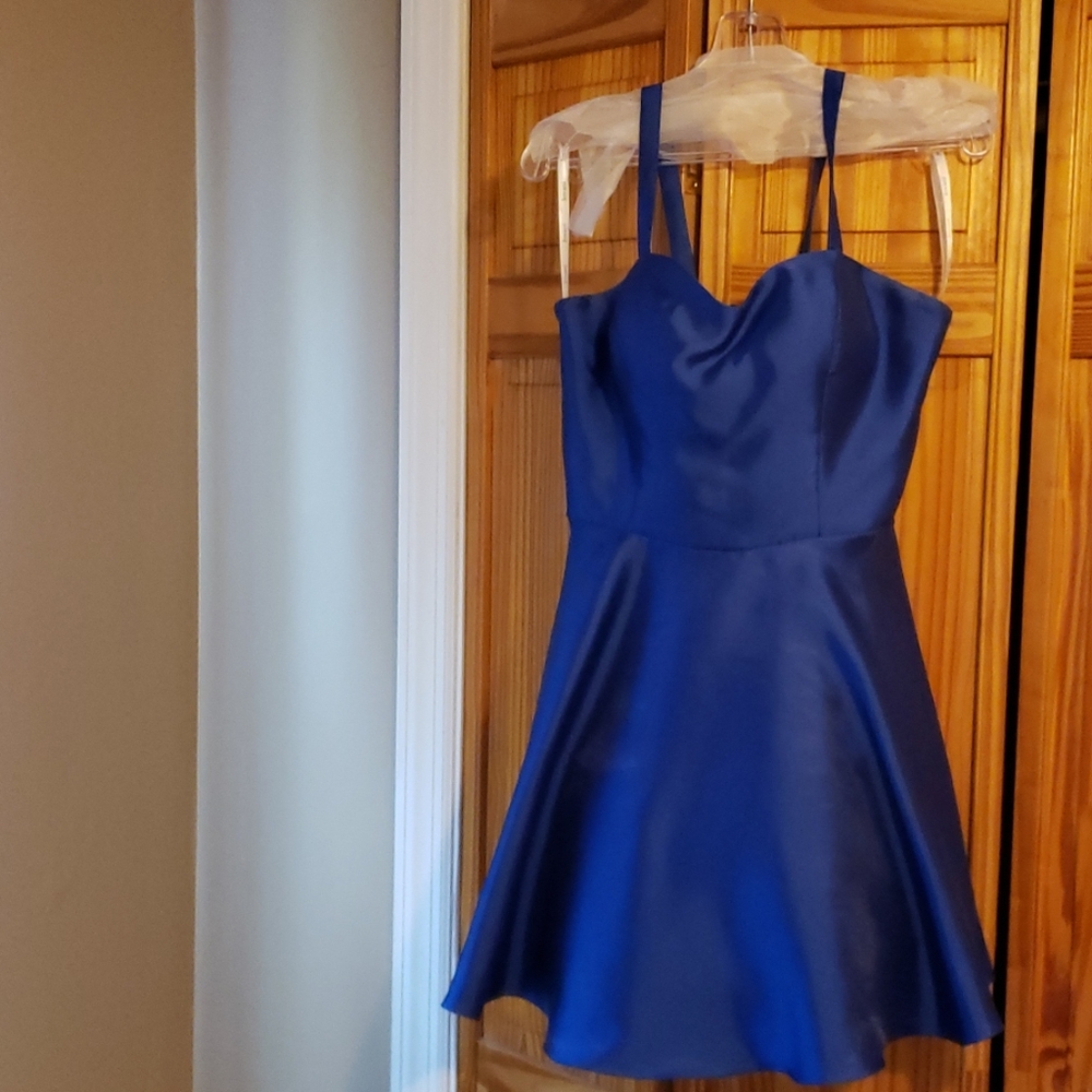 Woman specialty dress royal blue